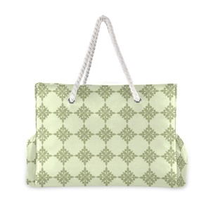 Sac de plage et de courses extra large ULU matelassé, imprimé personnalisé Hawaï, réutilisable, écologique, imperméable, avec corde, pour le voyage - Product Image 2