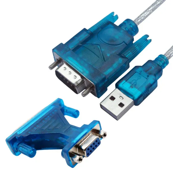 USB to Serial RS232 DB9 Adapter USB2.0 to Serial Cable 9 Pin Male Adapter with Chipset RS-232 Converter Cable Windows 10 8 7