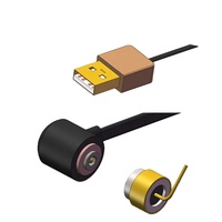 Connecteur magnétique USB-A QH Industrial 1 ou 2 broches mâle/femelle pour câble de chargeur de DVD, bague connectée, montre connectée et station d'accueil