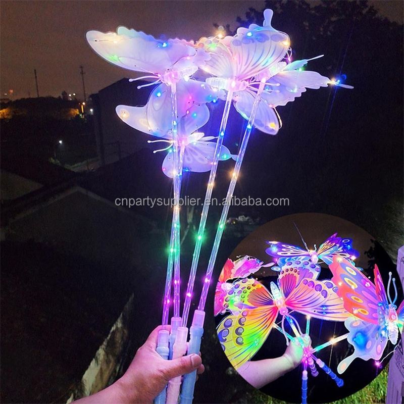 LED Flash Butterfly Magical Stick Princess - Party Dots