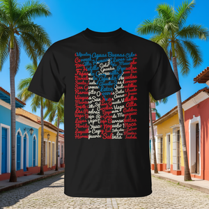 Camiseta retro vintage con bandera de Puerto Rico, ciudades y pueblos, unisex para adultos, 100% algodón - Product Image 3
