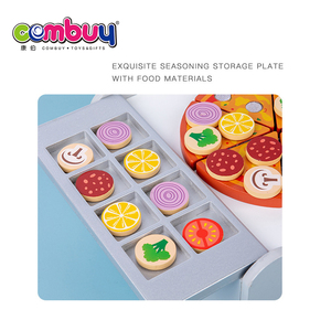 BBQ Game Pizza Oven <strong>Food</strong> DIY <strong>Toy</strong> Pretend Play Preschool <strong>Wood</strong> - Product Image 6