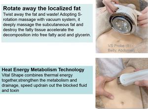آلة التجميل الاحترافية والتنحيف وإزالة الدهون من السيلوليت للجسم ، شكل الجسم الأسطوانة الفراغية - Product Image 5