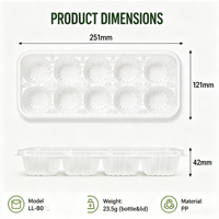Boîte d'emballage alimentaire jetable transparente personnalisable, sûre, pour aliments congelés, recyclable, de qualité alimentaire, sans BPA, boîtes en plastique pour l'emballage alimentaire