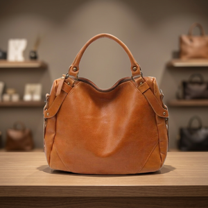 Bolso de Mano Casual para Mujer, Personalizable, de Cuero Natural de Primera Calidad, Ligero, Duradero, de Gran Capacidad - Product Image 1