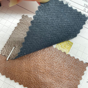 Tela de Cuero PU a Precio de Mayoreo, Color Personalizado, 0.85-0.9MM, Tela de Cuero PU <span class=keywords><strong>para</strong></span> Vestidos y Faldas - Product Image 2