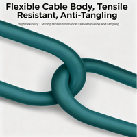 Câble Ethernet haute flexibilité pour caméra industrielle Cognex, M12 X Code 8 broches à RJ45 Cat-7e, à angle droit