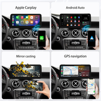 Autoradio multimédia sans fil CarPlay Android Auto avec écran Linux 12,3'' pour Mercedes Benz NTG4.0/4.5/5.0 GLA CLA GLC W205 W176 W212