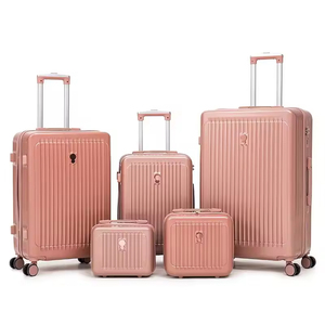 Precio <span class=keywords><strong>de</strong></span> fábrica Ligero ABS <span class=keywords><strong>PC</strong></span> Trolley Maleta <span class=keywords><strong>de</strong></span> mano Juego <span class=keywords><strong>de</strong></span> viaje 5 piezas con ruedas giratorias Estilo <span class=keywords><strong>de</strong></span> negocios simple - Product Image 1