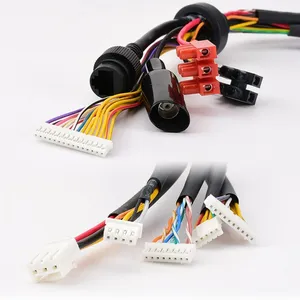 Chicote de fios para dispositivos de segurança elétrica automotivo de alta qualidade, conjunto de cabos de conector personalizado