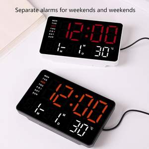 Tùy Chỉnh Thông Minh Kỹ Thuật Số Bàn LED Đa Chức Năng Đồng Hồ Với Thời Gian Và Ngày Đồng Hồ Kỹ Thuật Số Cho Phòng Ngủ - Product Image 3