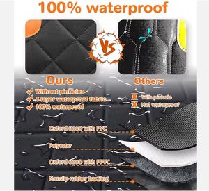 Waterproof Dog Car Seat <b>Cover</b> Hard Bottom Soft Backseat Pad with Mesh <b>Window</b> Vehicle Sit Pad Protector for Backseat Dog Car Seat - Product Image 6