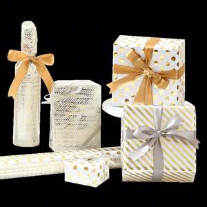 Papel estampado en caliente de regalo de cumpleaños personalizado 43*300 cm embalaje de papel de regalo - Product Image 2