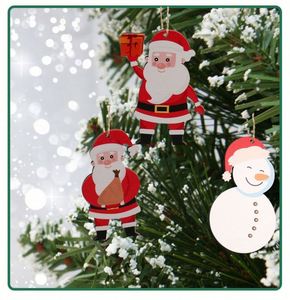 Creative Wooden <b>Christmas</b> <b>Wall</b> Hanging Tag Carving <b>Tree</b> Snowman Pendant Ornaments Handmade Cartoon for Festive Holiday Season - Product Image 4