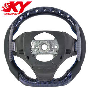 Volante personalizado de fibra de carbono azul con cuero, LED, RPM y levas de cambio para Acura TL TLX TLX-L ILX ZDX RDX TSX MDX Type-S - Product Image 3