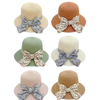 Topi Jerami Wanita Grosir untuk Musim Panas, Pantai, Santai di Luar Ruangan, Motif Bunga Berongga, Pinggiran Lebar, Dapat Dilipat, Gaya Unik
