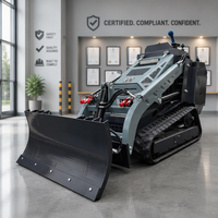 Mini-chargeuse compacte diesel Kubota 25 CV à haute efficacité pour usage en jardinage avec godet et trancheuse – Vente directe fournisseur chinois