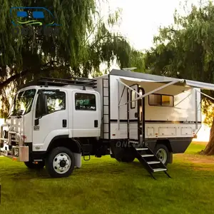 ONLYWE individueller Überland-Expedition-Lkw-Reisemobil aus Aluminium Gelände 4x4 Lkw-Wohnmobil-Karosserie mit Toilette zu verkaufen