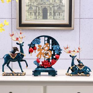 Modern <b>Light</b> Luxury Epoxy Resin Artistic Elk Ornament Home Living Room <b>TV</b> Cabinet Wine Cabinet Decoration Wedding Housewarming - Product Image 2