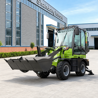Livraison Gratuite Mini-chargeuse-pelleteuse compacte 4x4 à direction intégrale avec godet et accessoires