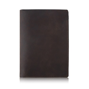 Personalized Vintage <b>Golf</b> Scorecard Yardage Book Holder Cover Custom Logo Cowhide Leather Boshiho - Product Image 5