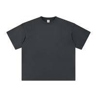 Kaos Oversize Custom Ringan Hitam Basic Leher Bulat Streetwear Berkualitas Tinggi Drop Shoulder Warna Polos Desainer