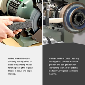 عصي خلع الملابس والتنظيف من أكسيد الألومنيوم الأبيض ، حجر شحذ خلع الملابس من أكسيد الألومنيوم - Product Image 4