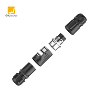 Connecteur circulaire étanche E-Weichat 3/5 broches 16A IP68, prise mâle/femelle avec coque métal-plastique pour câble