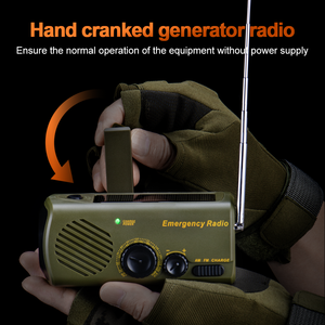 Wosen 2025 Mới Mô Hình Đài Phát Thanh Năng Lượng Mặt Trời Điện Tay Quay Ngược Sạc Đèn Pha LED Torch Công Suất Cao Quy Mô Lớn Chiếu Sáng Đèn Pin - Product Image 6