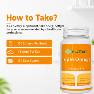 Capsules molles d'huile de poisson Oméga 3 EPA DHA rapport 80/10 3000mg Triple Oméga 3-6-9 90 unités Complément alimentaire pour adultes Capsules molles OEM - Product Image 5