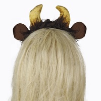 Accessoires de cosplay personnalisés en peluche : bandeau oreilles de bétail et queue de loup/chat pour déguisements