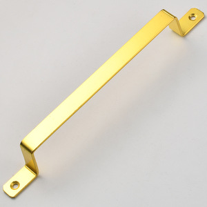 Modern Bar Furniture Handle Iron Cabinet <b>Door</b> Handle <b>Black</b> And Gold Die Casting Modern Minimalist Style - Product Image 4