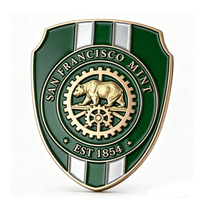 Pièce commémorative personnalisée en alliage de zinc, motif ours 3D, thème amour, moulée sous pression, forme personnalisée, cadeau souvenir - Product Image 1