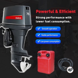 Moteur hors-bord 75 CV 2 temps 3 cylindres à essence à arbre long pour la pêche en eau salée Yamaha - Product Image 5