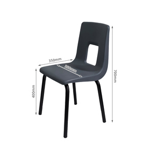 Mỹ nóng bán hiện đại vuông trường ghế đầy màu sắc PP sinh viên nhựa ngăn xếp ghế cho công viên sử dụng có sẵn nhiều kích cỡ - Product Image 3