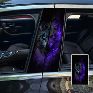 <span class=keywords><strong>Pegatina</strong></span> para <span class=keywords><strong>Coche</strong></span> Reutilizable con Diseño de 2 Lobos Estilo Animal para <span class=keywords><strong>Amazon</strong></span> Cross Border - Product Image 4