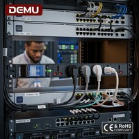 PDU de Aleación de Aluminio de Alta Calidad 1U con 6 Tomas Universales y Disyuntor de 2P, Entrada Tailandia, Certificación CE RoHS