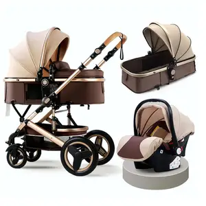 Buy Sport 3 In 1 twins baby stroller, New Born Comfortable 3 In 1 Baby Trolley/