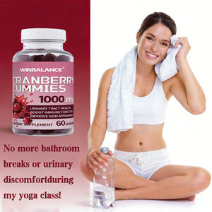 Gomas de Cranberry Sem Açúcar de Marca Própria para Saúde do Trato Urinário Suplemento Feminino de Alta Potência Goma Vegana de Pectina - Product Image 4