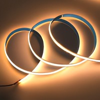 Lampu Strip LED COB RGB USB 24V Lebar 5mm 384 LED Per Meter Pita Fleksibel IP20 IP67 Tahan Air untuk Dekorasi