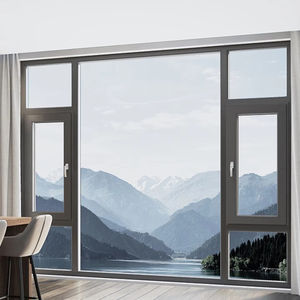 Fenêtre moderne de haute qualité en alliage d'aluminium à ouverture oscillo-battante, insonorisée, à isolation thermique, avec verre Low-E en acier inoxydable - Product Image 3