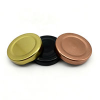 Prix d'usine, vente en gros, impression personnalisée, bouchon à vis en métal de qualité alimentaire écologique de 48 mm pour bouteilles de vin, boissons et bocaux de conserve
