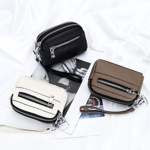 AndoBag Coin <b>Purses</b> for Women Genuine Cow <b>Leather</b> Fashion Simple Mini Keychain Wallet Large Capacity Zipper Handbag 1888 - Product Image 5
