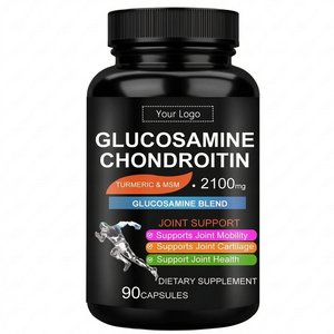 Cápsulas de Glucosamina y Condroitina de Marca Privada OEM ODM, Suplementos Naturales <span class=keywords><strong>para</strong></span> la Salud Ósea con Cúrcuma y MSM <span class=keywords><strong>para</strong></span> Personas Mayores, Cápsulas Veganas - Product Image 3