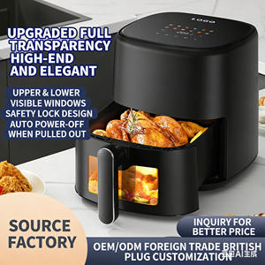 Friteuse à <span class=keywords><strong>air</strong></span> intelligente avec contrôle tactile, entièrement automatique, grande capacité, multifonction, 1200W, idéale pour une utilisation saine à la maison - Product Image 2