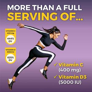 Vitaminas C y E de Saúco, Zinc, Omega 3, Luteína y Zeaxantina, 120 Cápsulas, Apoyo Inmunológico - Product Image 6