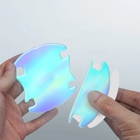 Autocollants universels lumineux pour poignées de portières de voiture, protection imperméable anti-rayures pour les bords des portières, décorations auto
