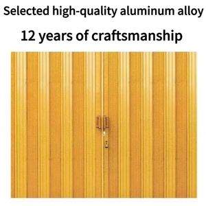 Puerta Corredera Telescópica Plegable Totalmente Cerrada Harmony, Puerta de Placa de Hierro Antirrobo para Tienda, Almacén, Garaje - por Foshan - Product Image 2