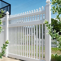 Panneaux de clôture de jardin en PVC/vinyle blanc de haute qualité, écologiques et durables, 6x8 pieds, pour maisons et balcons