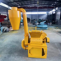 Broyeur à marteaux automatique pour biomasses, machine à broyer le bois pour la production de poudre de paille, de coques de riz, de coques de noix de coco et de sciure de bois